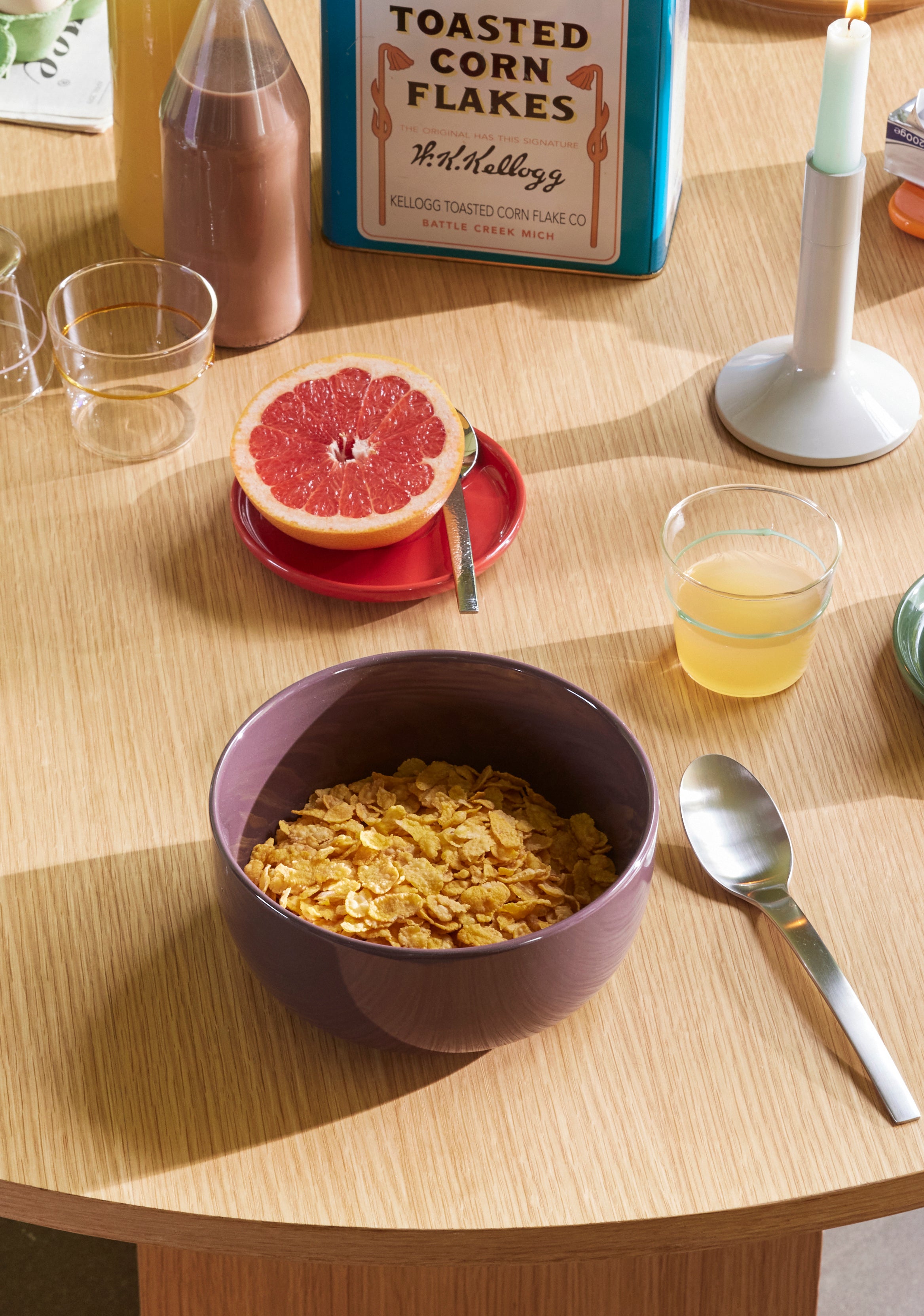 Amare skål, rødbrun - Ø18 cm.